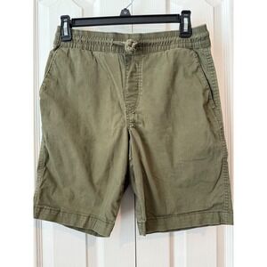 Volcom Men's Olive Green Casual Shorts Size S Knotted Drawstring Elastic Waist L